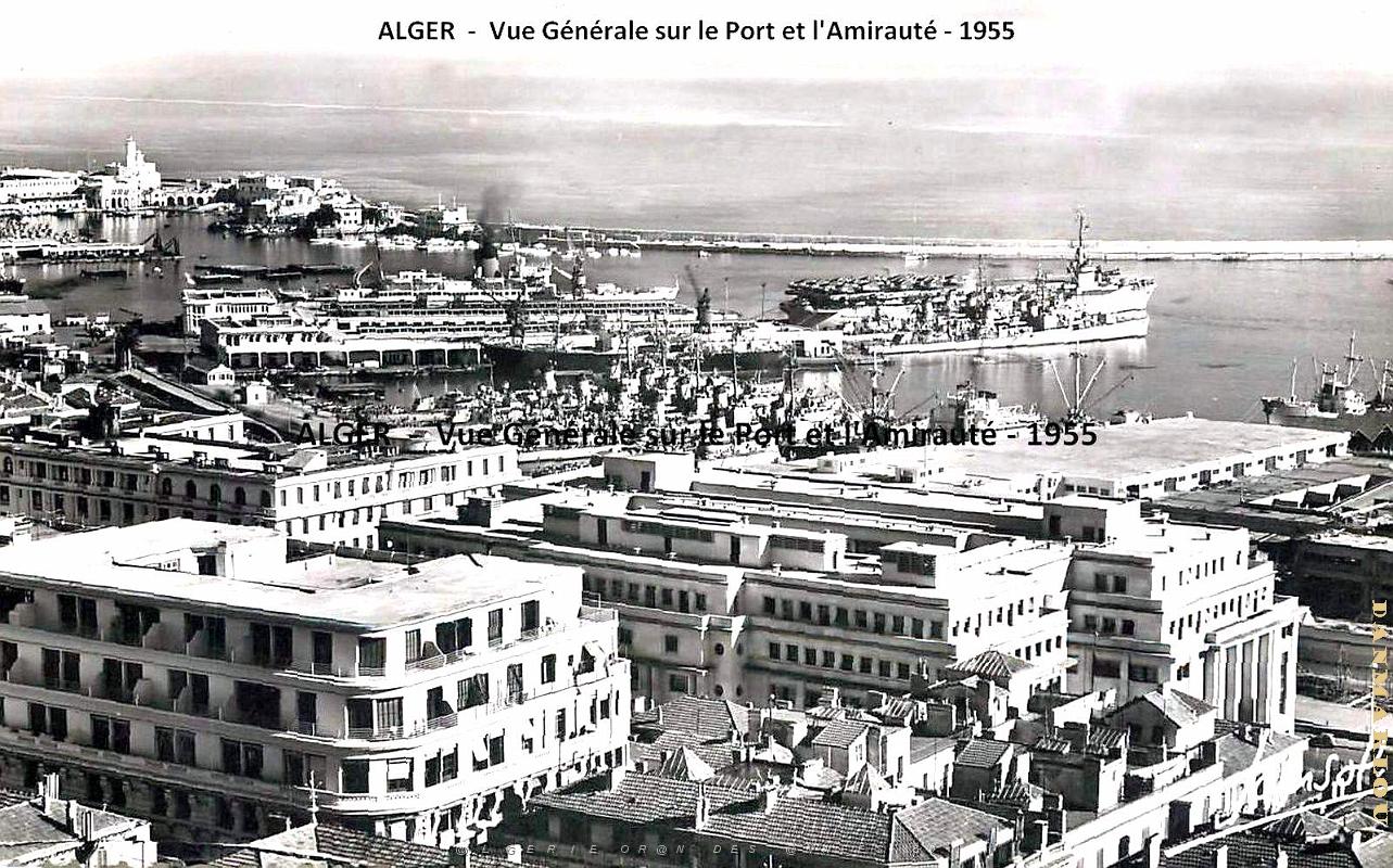 Alger - Vue  Generale sur Port et Amiraute - 1955.jpg